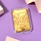 999er Goldfolie mit Oktopus-Motiv, 4,5x3,1cm, 10mg
