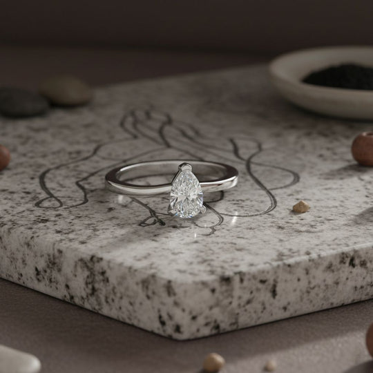 LUXURIANT DIAMOND - Lab Grown Diamant VS-EF Ring 925 Silber rhodiniert (Größe 21.00) ca. 0.50 ct