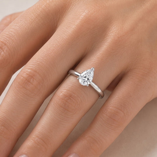 LUXURIANT DIAMOND - Lab Grown Diamant VS-EF Ring 925 Silber rhodiniert (Größe 18.00) ca. 0.50 ct