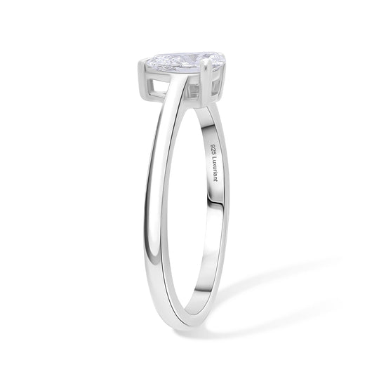 LUXURIANT DIAMOND - Lab Grown Diamant VS-EF Ring 925 Silber rhodiniert (Größe 18.00) ca. 0.50 ct
