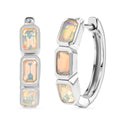 D'Joy AA natürliche, äthiopische Welo Opal Ohrringe, 925 Silber platiniert - 1,34 ct.