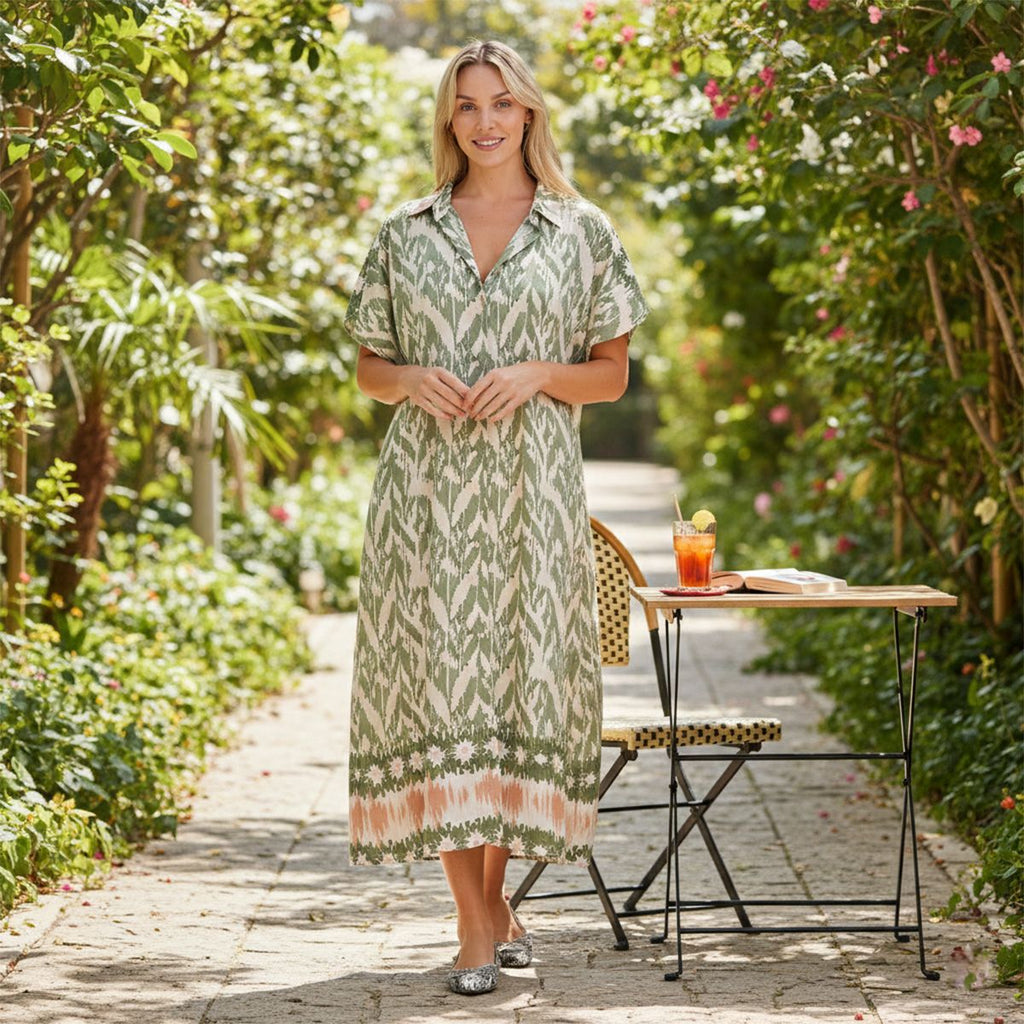 La Marey  woven long print  dresses