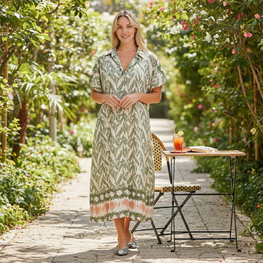 La Marey  woven long print  dresses