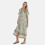 La Marey  woven long print  dresses