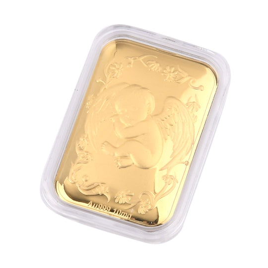 EXKLUSIVES GESCHENK - 999er Goldfolie mit Engelsblatt Motiv 10mg