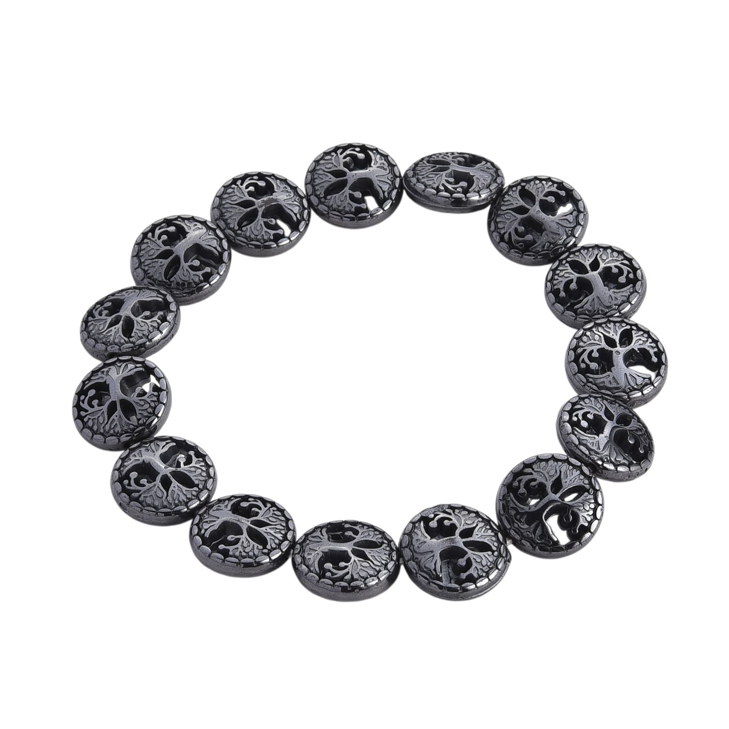 Hämatit Armband Flexibles (ca. 18-19 cm) ca. 109,00 ct.