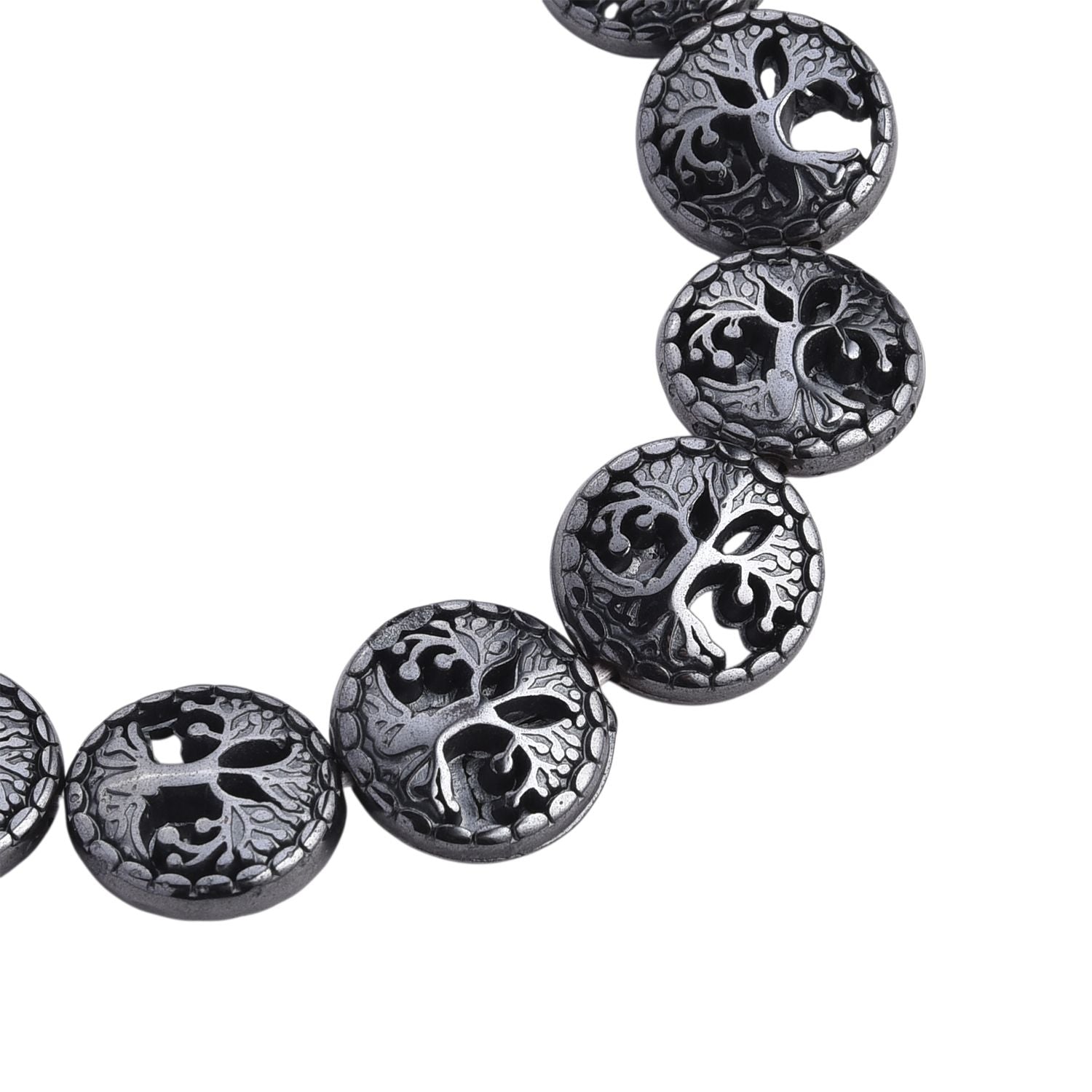 Hämatit Armband Flexibles (ca. 18-19 cm) ca. 109,00 ct.