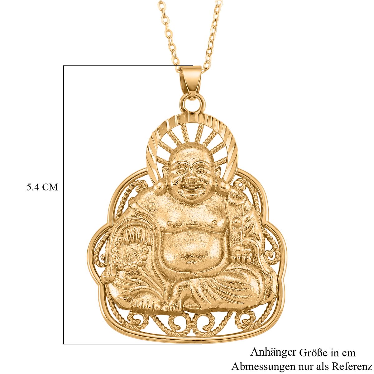 Nickelfreies Messing Halskette ca. 50 cm ca. 15,00g, Goldfarben