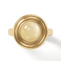 AA Natürlicher Baltischer Butterscotch-Bernstein Ring (Größe 17.00-20.00) 925 Silber vergoldet