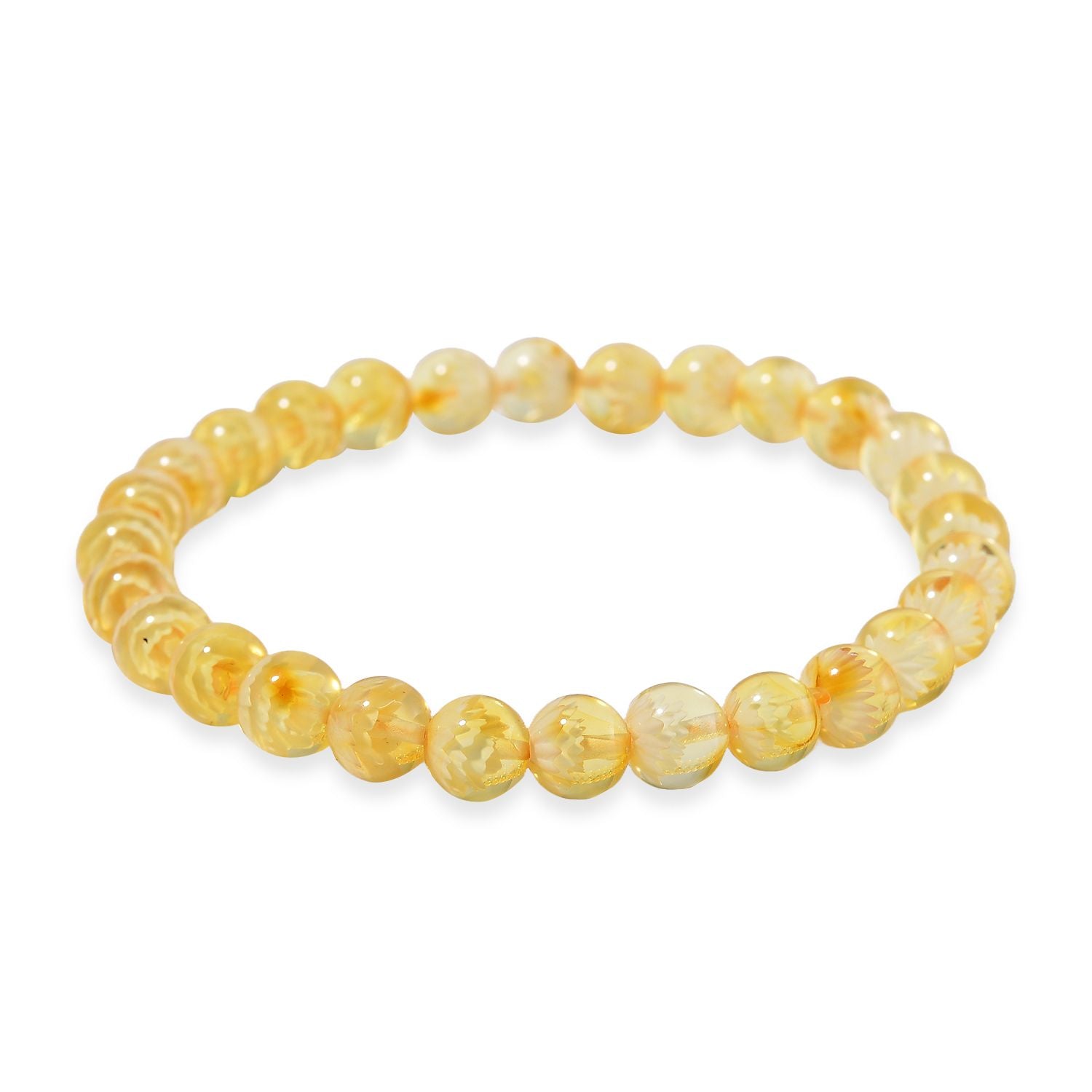 Natürliches Baltisches Butterscotch-Bernstein Armband, flexibel, (18.00 - 19.00 cm)