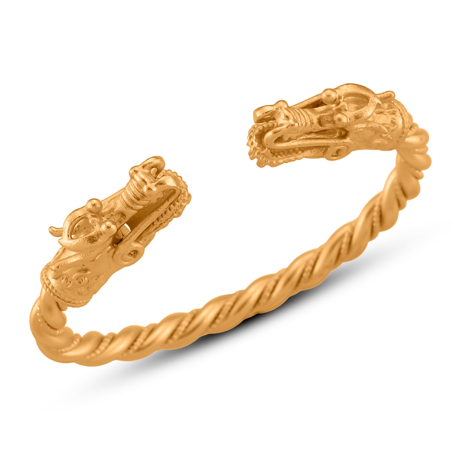Drachen Armreif, Nickelfreies Messing, flexibel (16.50 - 18 cm), ca. 33,00g