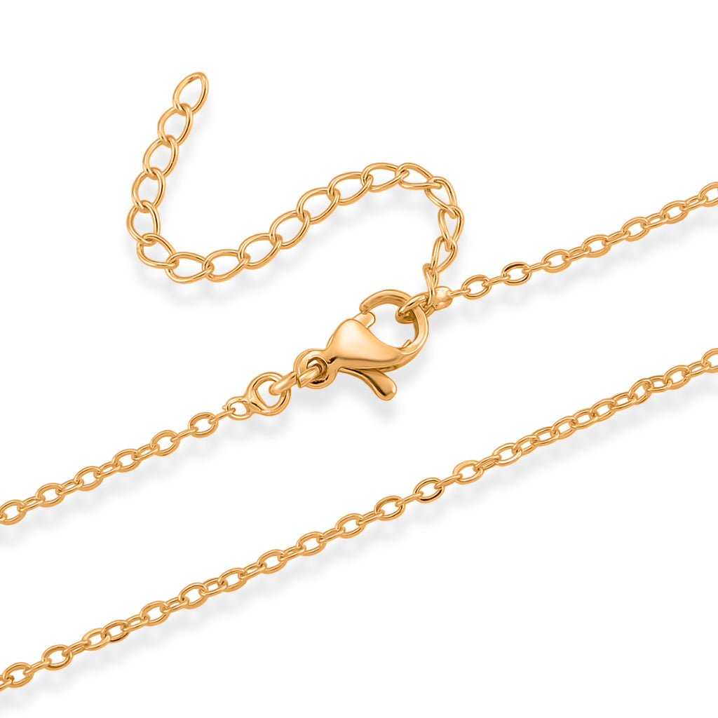 GOLD LOOKS - Drachen Halskette, Nickelfreies Messing, ca. 50 cm + 5 cm Extender, ca. 15,50g