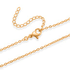 GOLD LOOKS - Drachen Halskette, Nickelfreies Messing, ca. 50 cm + 5 cm Extender, ca. 15,50g
