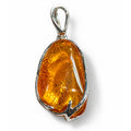 Natürlicher Baltischer Bernstein (Large) Anhänger 925 Silber 20.00 ct