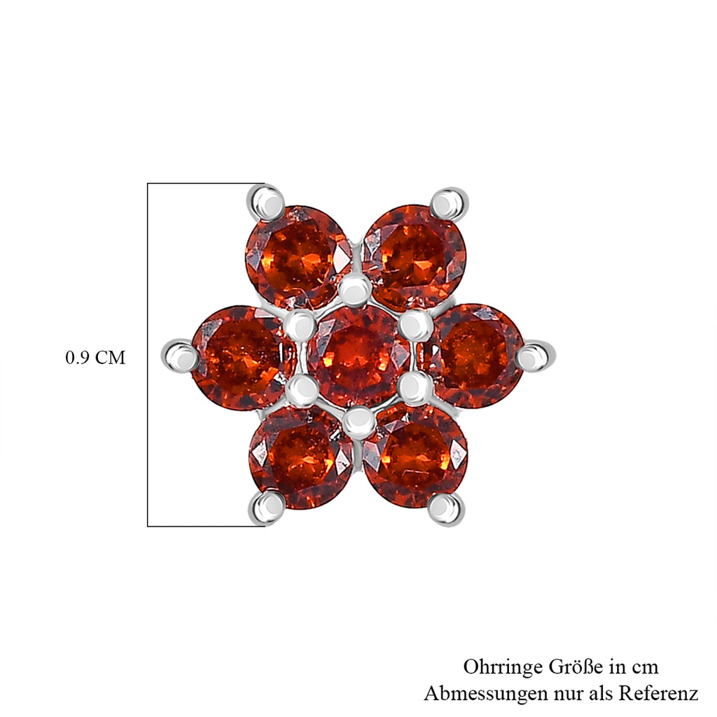 Lustro Stella Roter Zirkonia Ohrringe 925 Silber