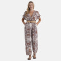 LA MAREY Jumpsuit mit Gürtel, 136cm Länge, 65cm Brust, 32cm Taille, Lila