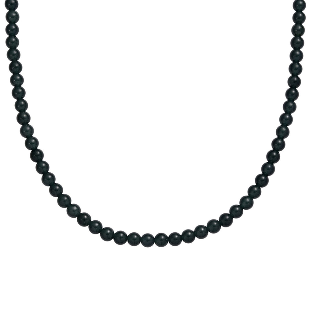D'Joy Natürlicher Olmek Jadeit Halskette ca. 45 cm + 5 cm Extender, 925 Silber rhodiniert ca. 120,00 ct.