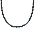 D'Joy Natürlicher Olmek Jadeit Halskette ca. 45 cm + 5 cm Extender, 925 Silber rhodiniert ca. 120,00 ct.