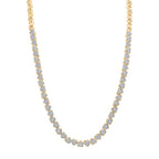LUXURIANT DIAMOND - Lab Grown Diamant SI-GH SGL zertifiziert Halskette ca. 45 cm 925 Silber 750 Gelbgold Vermeil ca. 3,00 ct.