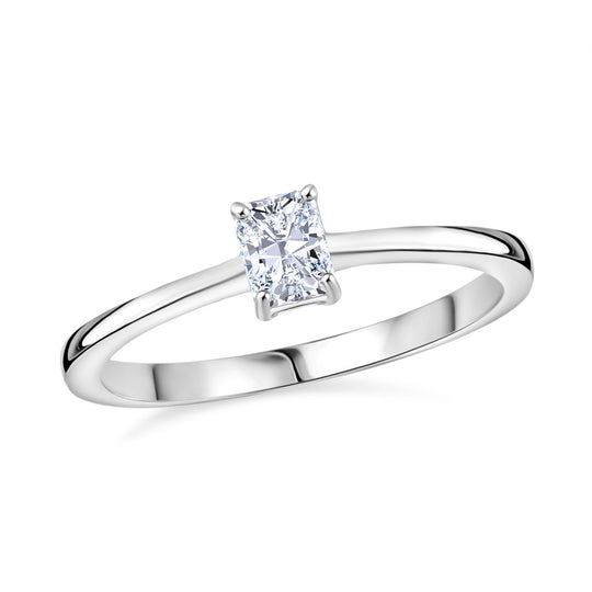 LUXURIANT DIAMOND - Lab Grown Diamant VS-EF Ring 925 Silber rhodiniert (Größe 20.00) ca. 0,50 ct