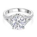 Weißer Zirkonia Ring Nickelfreies Messing rhodiniert (Größe 16.00)