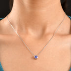 Rhapsody AAAA Tansanit Anhänger 950 Platin ca. 1.05 ct