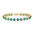 D'Joy Pfau Triplett Quarz 20cm Armband - 22,70 ct.