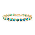 D'Joy Pfau Triplett Quarz 20cm Armband - 22,70 ct.
