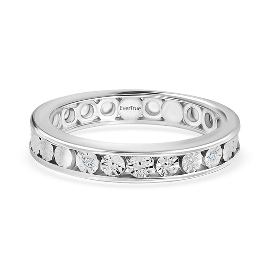 EVER TRUE Weißer Diamant Ring Nickelfreies Messing (Größe 20.00)