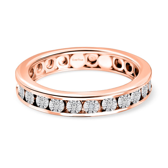 EVER TRUE Weißer Diamant Ring Nickelfreies Messing (Größe 20.00)