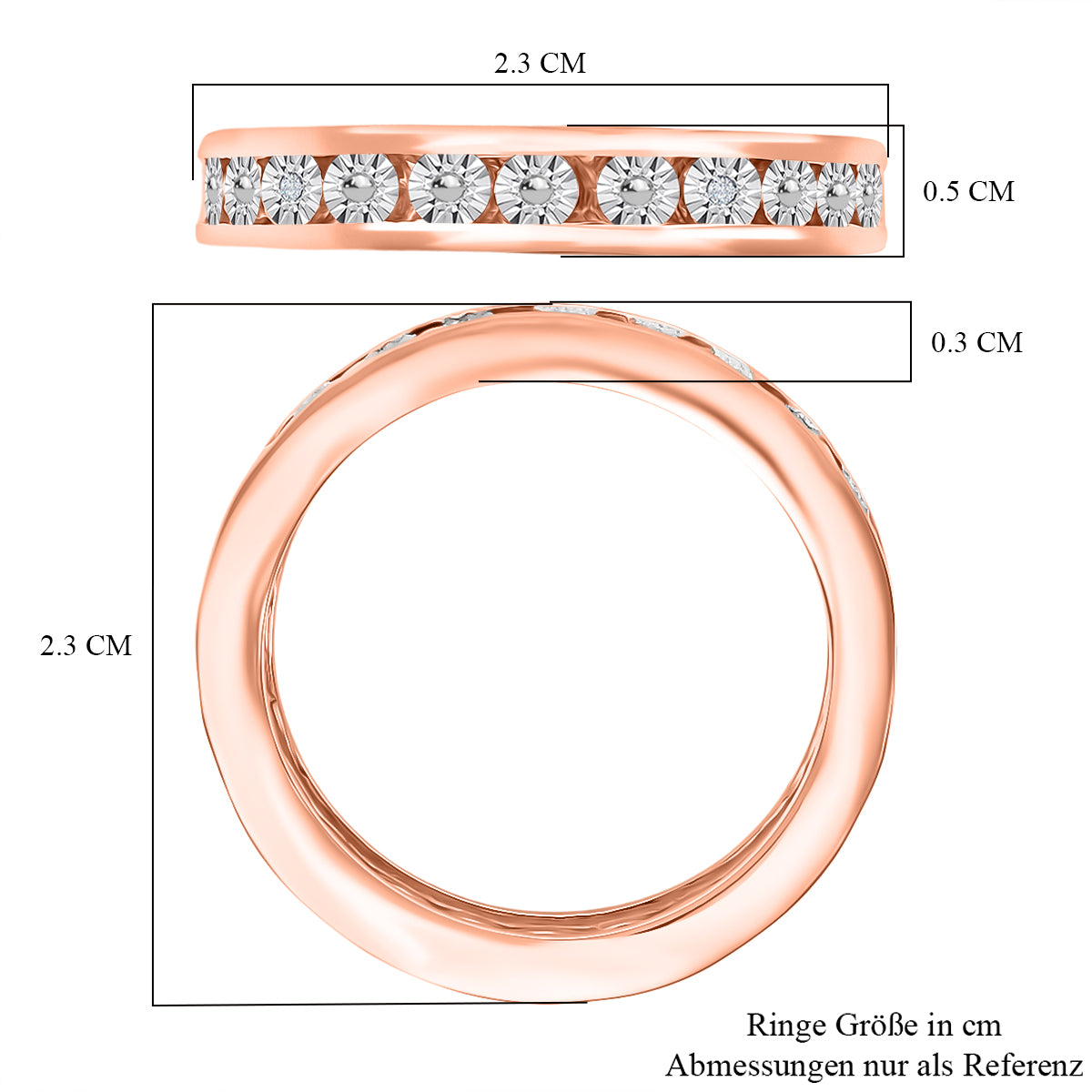 E-Überzug Roségold