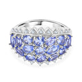 D'Joy Tansanit Ring 925 Silber rhodiniert (Größe 18.00) ca. 2,90 ct