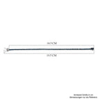 CULLINAN-MINE - Blauer Diamant Armband ca. 19 cm 925 Silber rhodiniert ca. 3.00 ct