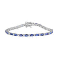 D'Joy Tansanit und Moissanit 19cm Armband - 6,50 ct.