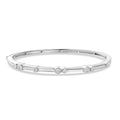 EverTrue 19cm Armreif mit Diamantakzenten in Silberton