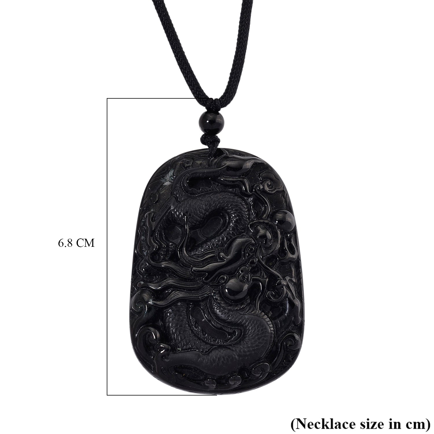 Schwarze Jade Halskette Flexibles cm ca. 125,00 ct.