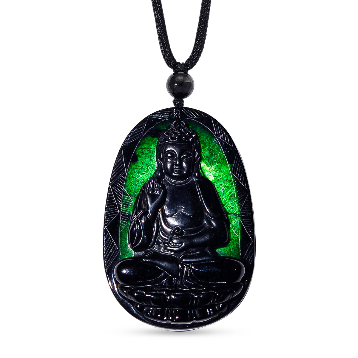 Schwarze Jade Halskette Flexibles (ca. 70 cm) ca. 79,00 ct.