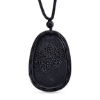 Schwarze Jade Halskette Flexibles (ca. 70 cm) ca. 79,00 ct.