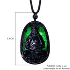 Schwarze Jade Halskette Flexibles (ca. 70 cm) ca. 79,00 ct.