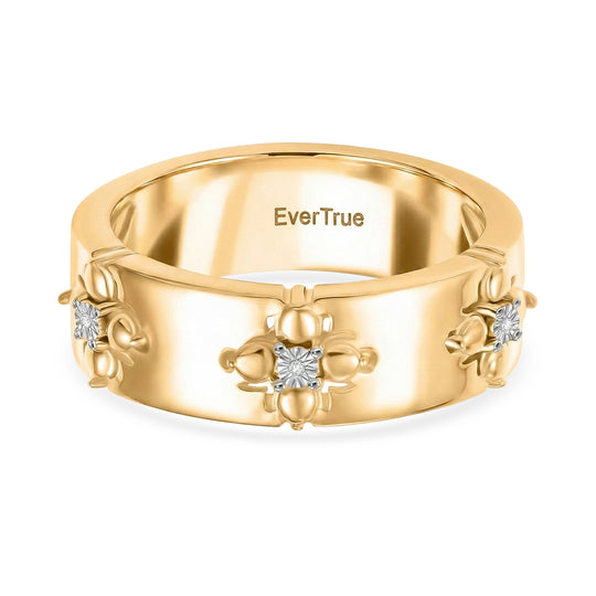 EVER TRUE Weißer Diamant Ring Nickelfreies Messing (Größe 16.00)
