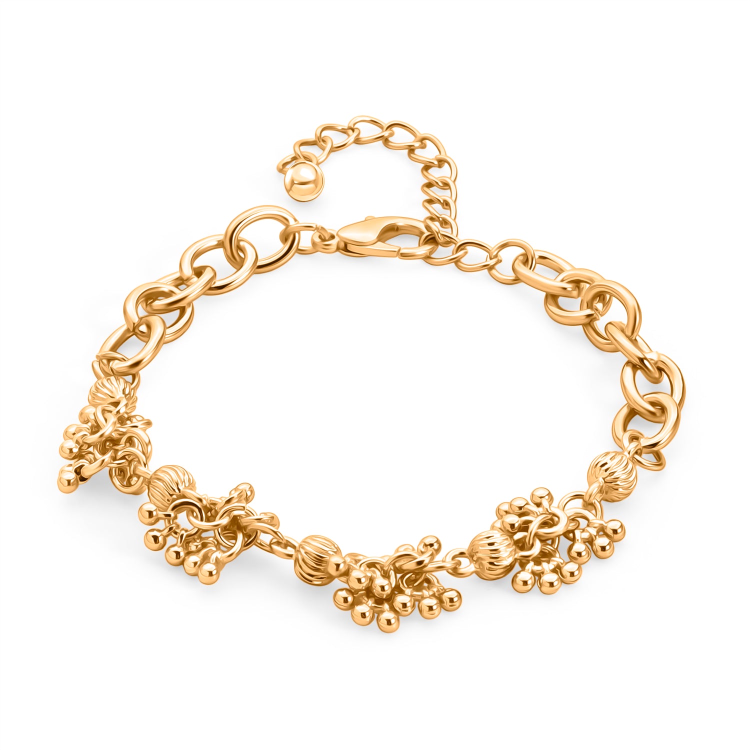 Gelb Armband ca. 19 cm + 5 cm Extender, ca. 14,50g