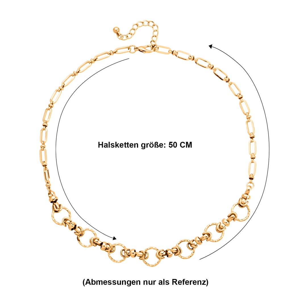 Gelb Halskette ca. 50 cm + 5 cm Extender, ca. 28,50g