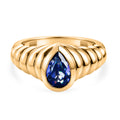 EVER TRUE Tansanit Zirkonia Ring Nickelfreies Messing (Größe 17.00)