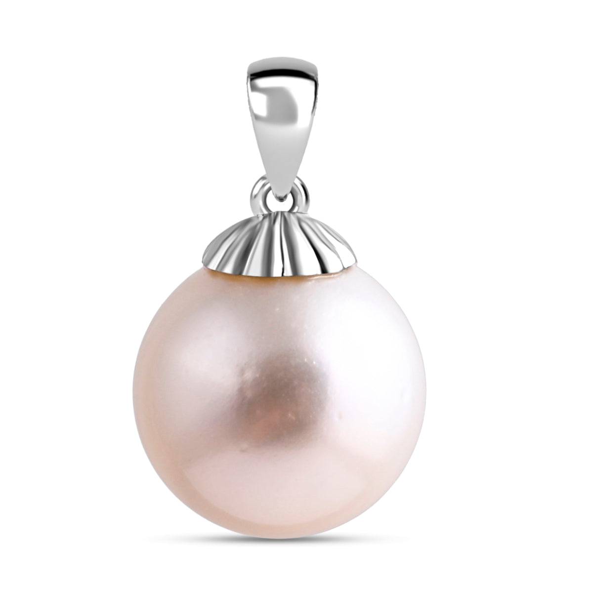 AAA Weiße Südsee Perle (12-13 mm) Anhänger 750 Weiß Gold