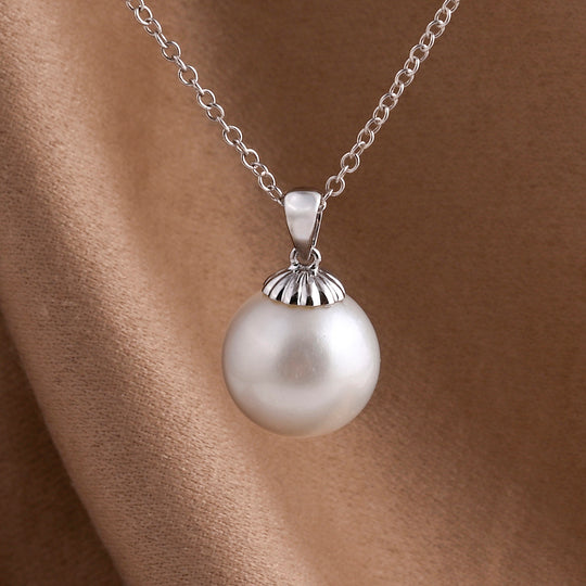 AAA Weiße Südsee Perle (12-13 mm) Anhänger 750 Weiß Gold