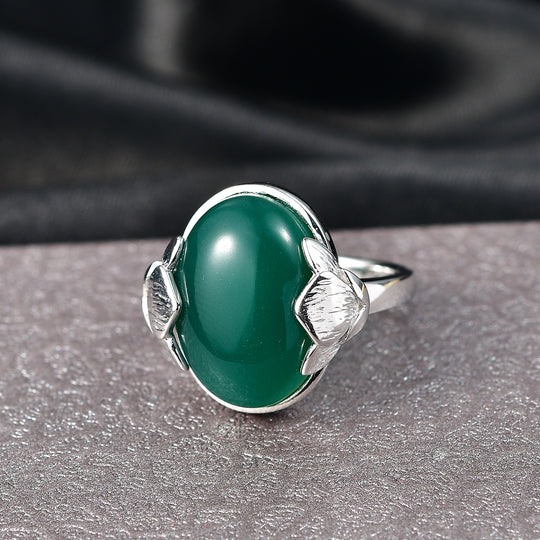 EVER TRUE Verde Onyx Ring Nickelfreies Messing (Größe 18.00) ca. 13,54 ct