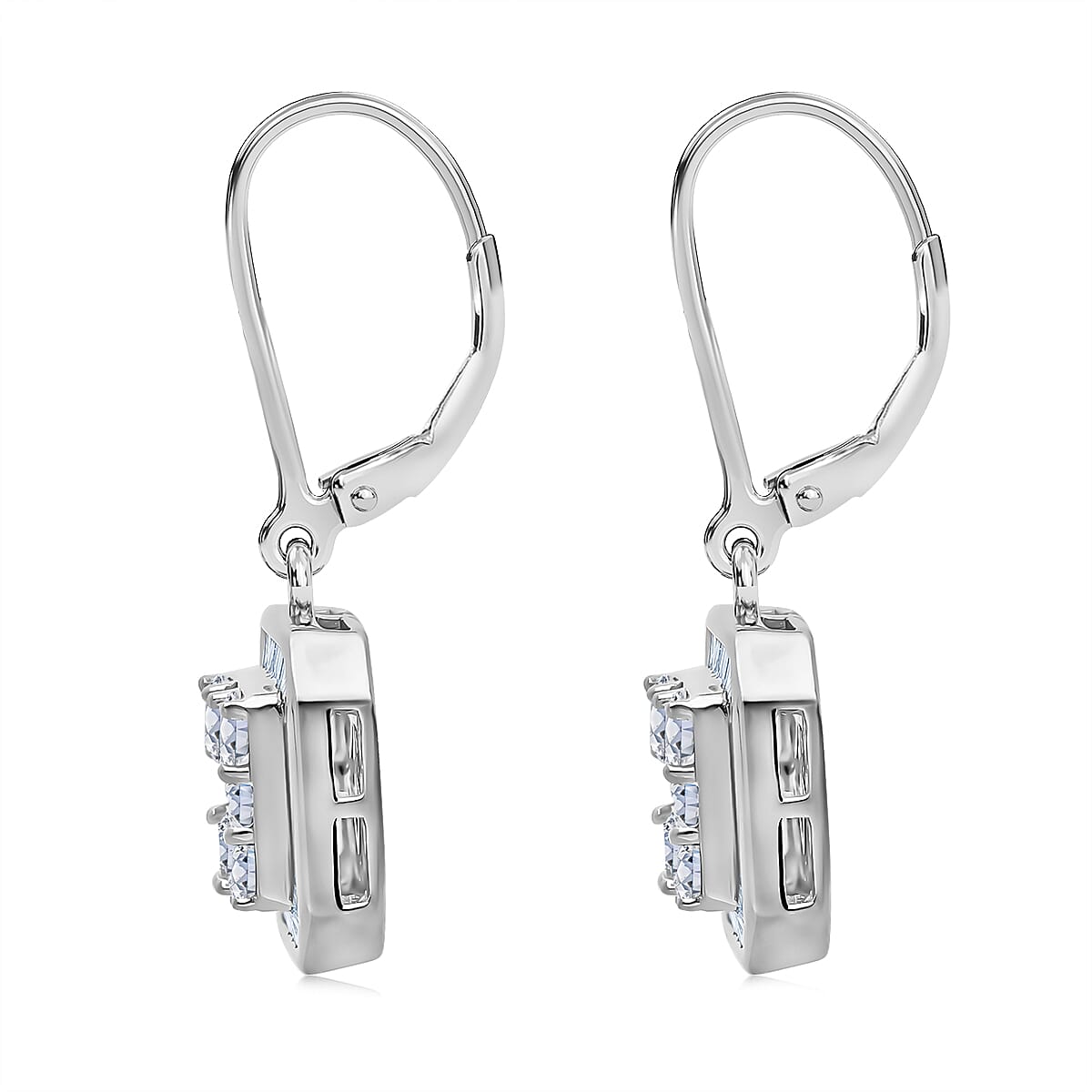LUXURIANT DIAMOND - Lab Grown Diamant SI-GH Ohrringe 925 Silber Rhodiniert ca. 2,00 ct.