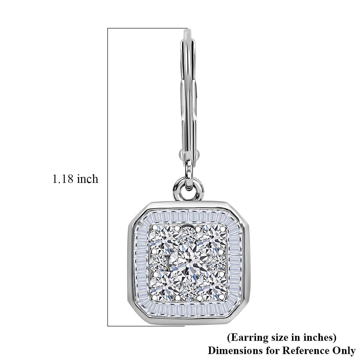 LUXURIANT DIAMOND - Lab Grown Diamant SI-GH Ohrringe 925 Silber Rhodiniert ca. 2,00 ct.
