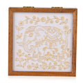 Goldene Elefant mit Sandbild, Aufbewahrungsbox, 23x15,3x6cm