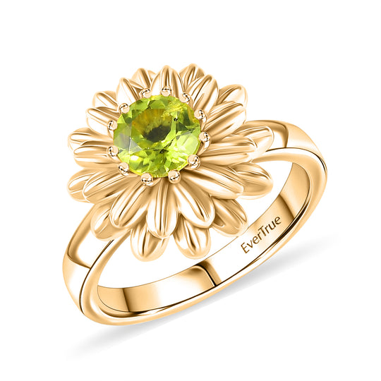 EVER TRUE Peridot Ring Nickelfreies Messing (Größe 20.00) ca. 0,89 ct